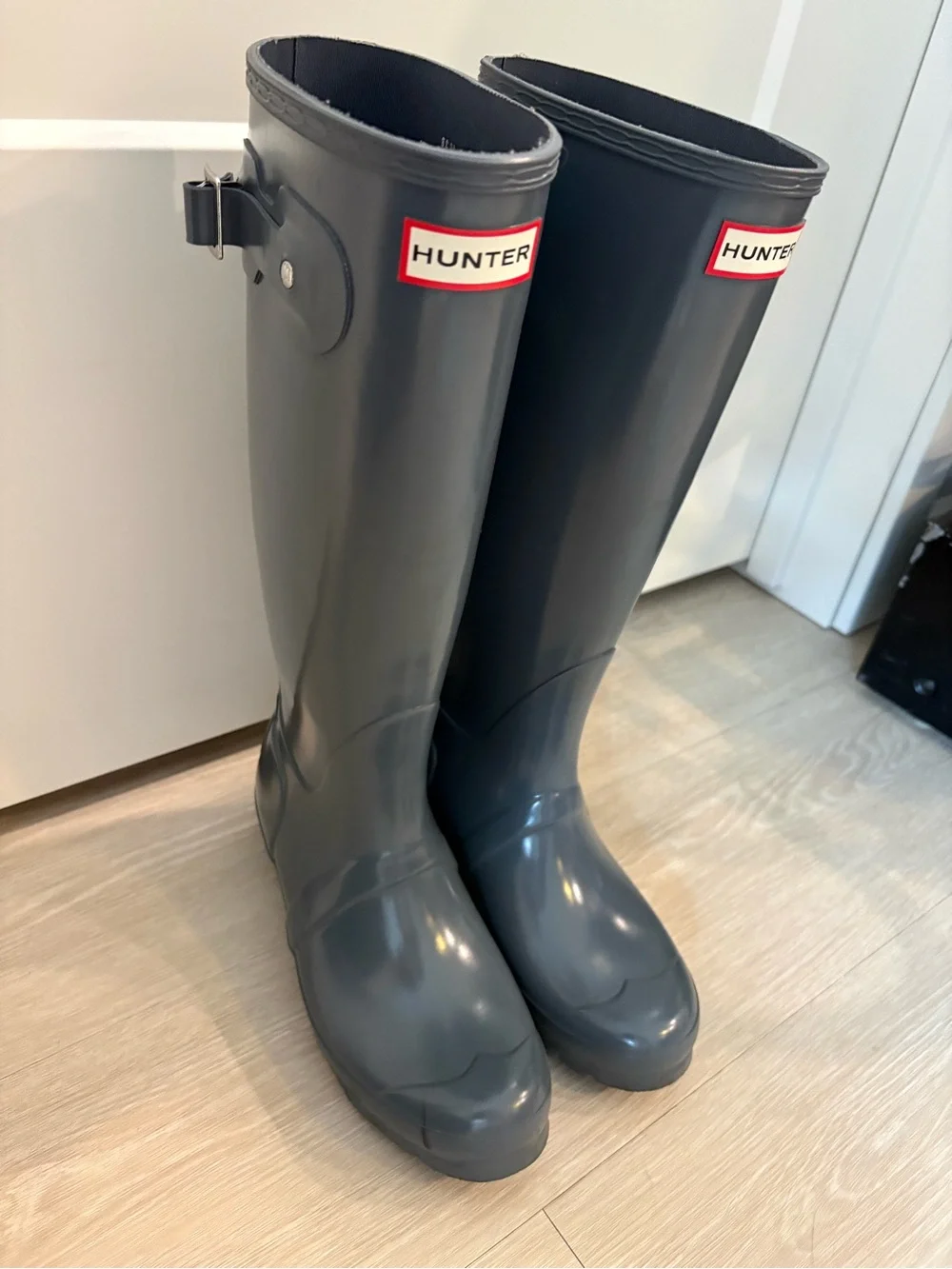 Hunter Tall Rubber Boots in Dark Gray